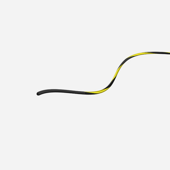 Zebra Nitinol Core Guidewire With Hydrophilic Tip